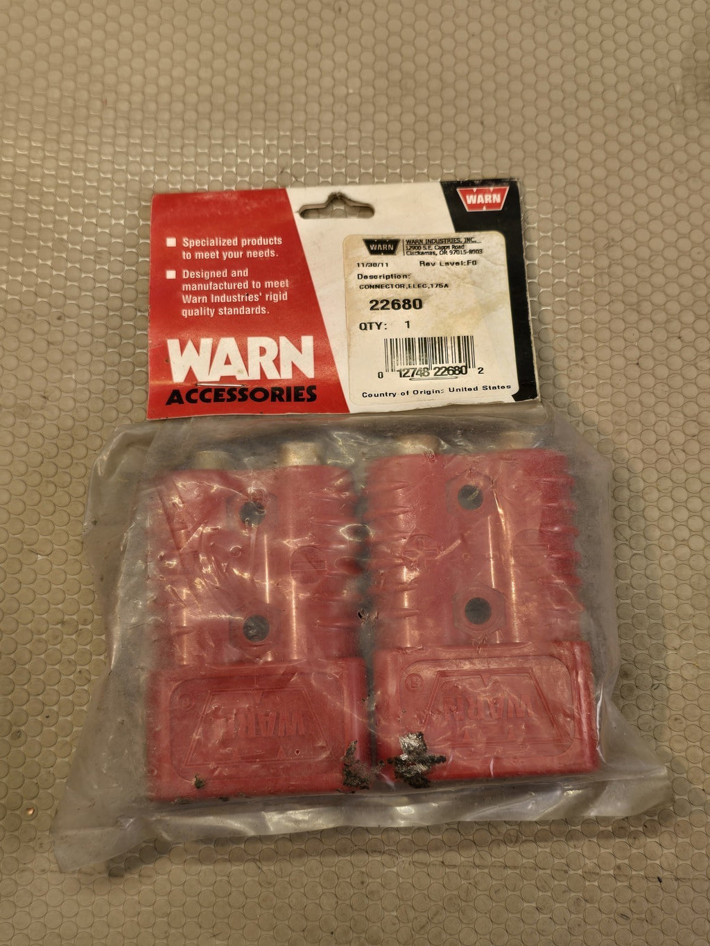 WARN 22680 Quick Connect Plugs 175A Winch Power Cable Connector Pair