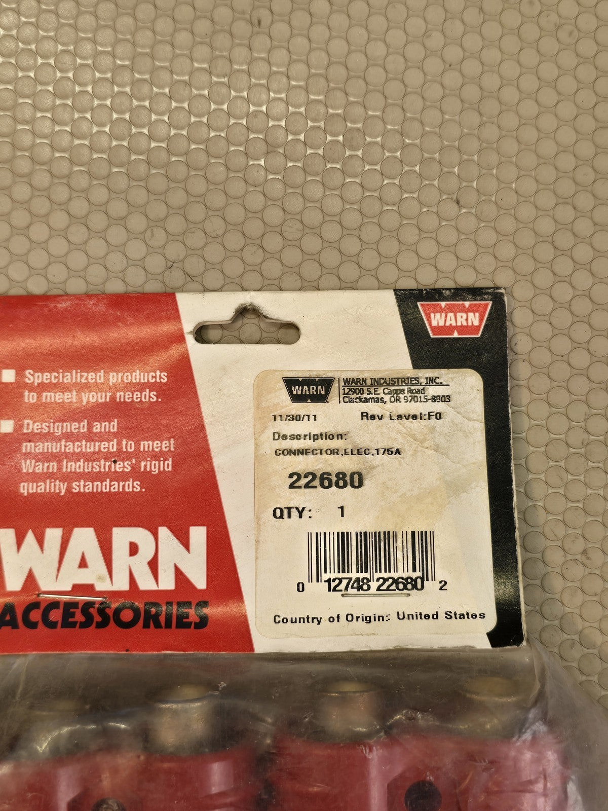WARN 22680 Quick Connect Plugs 175A Winch Power Cable Connector Pair
