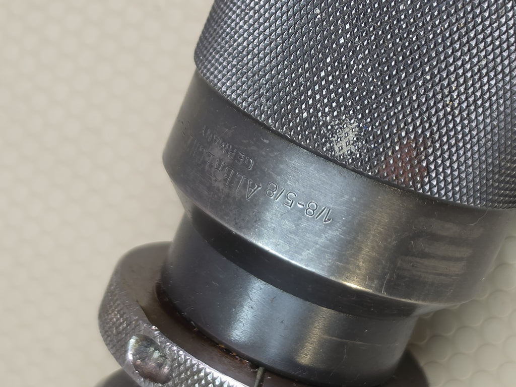ALBRECHT Keyless Drill Chuck 1/8-5/8" Capacity with Tapered Shank