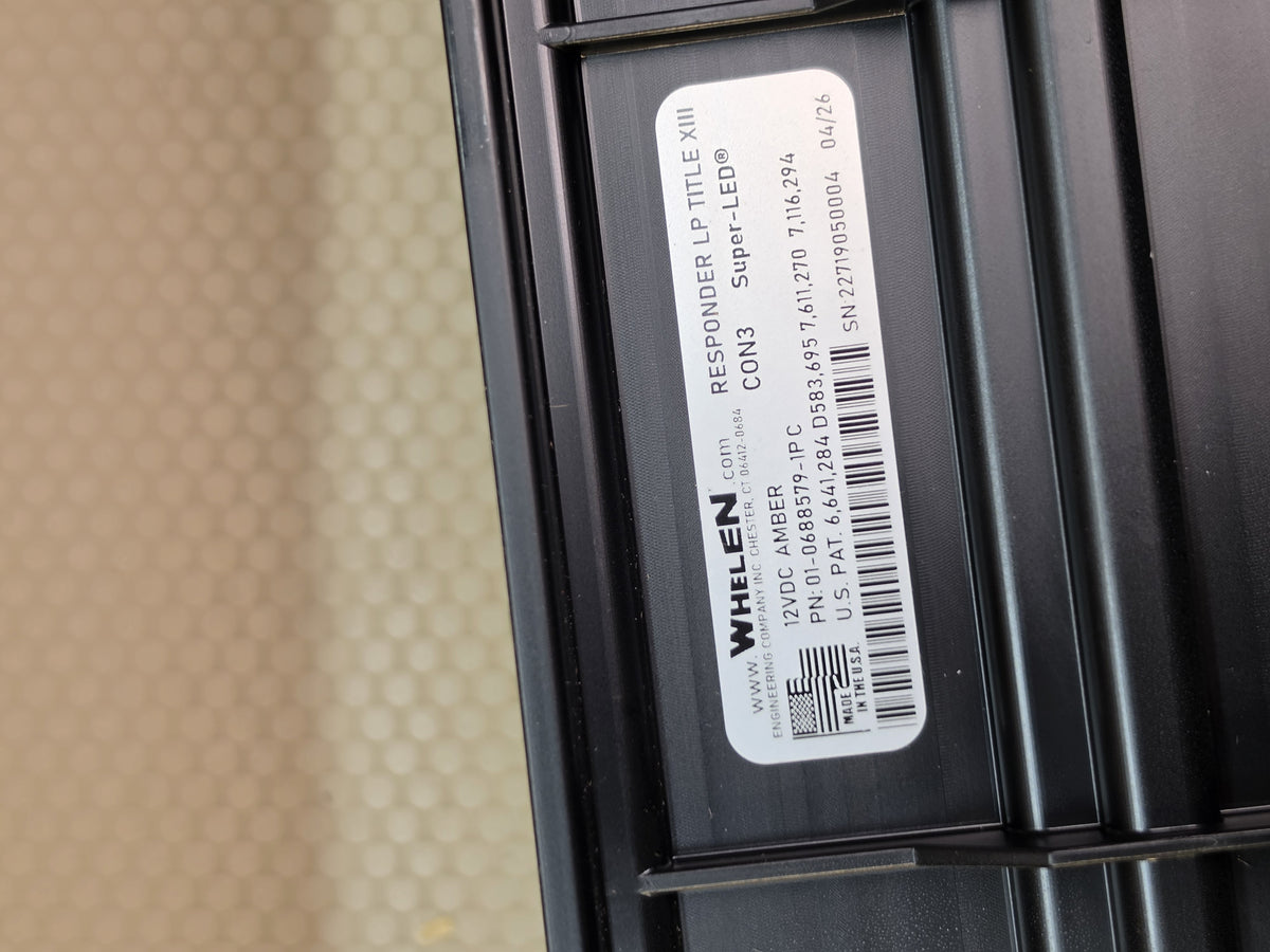 Whelen R1LPACA Responder LP Amber LED Mini Lightbar 01-0688579-1PC 12V R1LPPA