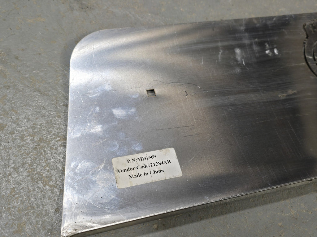 Kenworth MD1569 W900 W900L Stainless Steel Fender Guard Below Headlight KW Logo