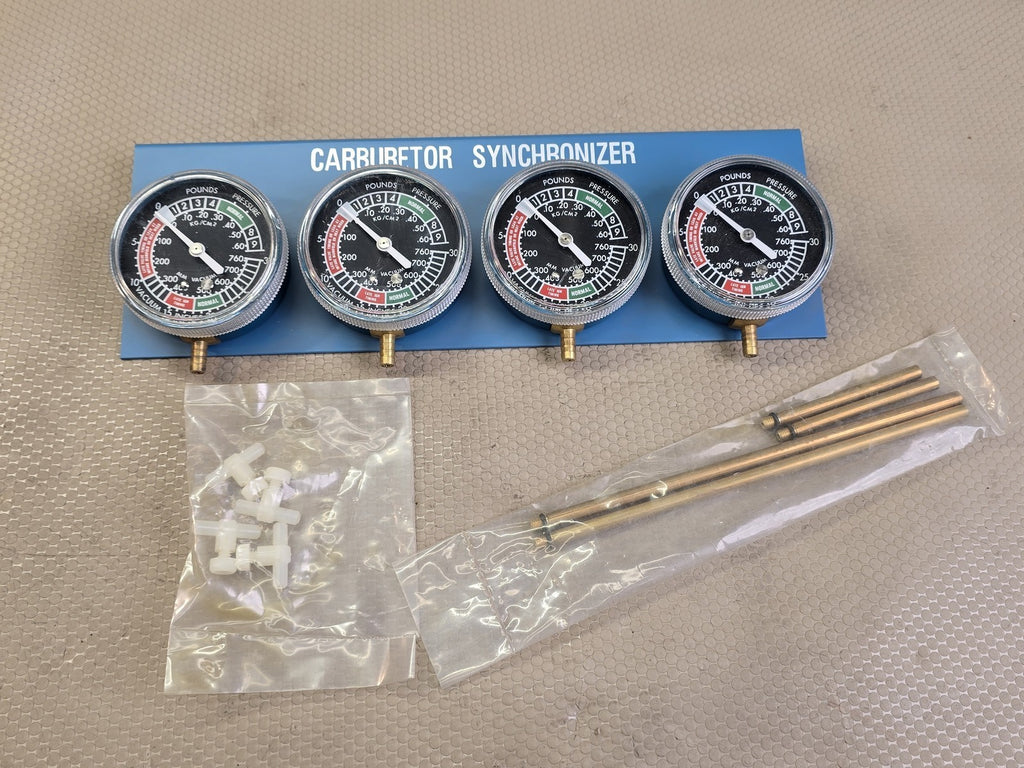 Universal Carburetor Synchronizer Vacuum Gauge ~ 2,3,4 Cylinders