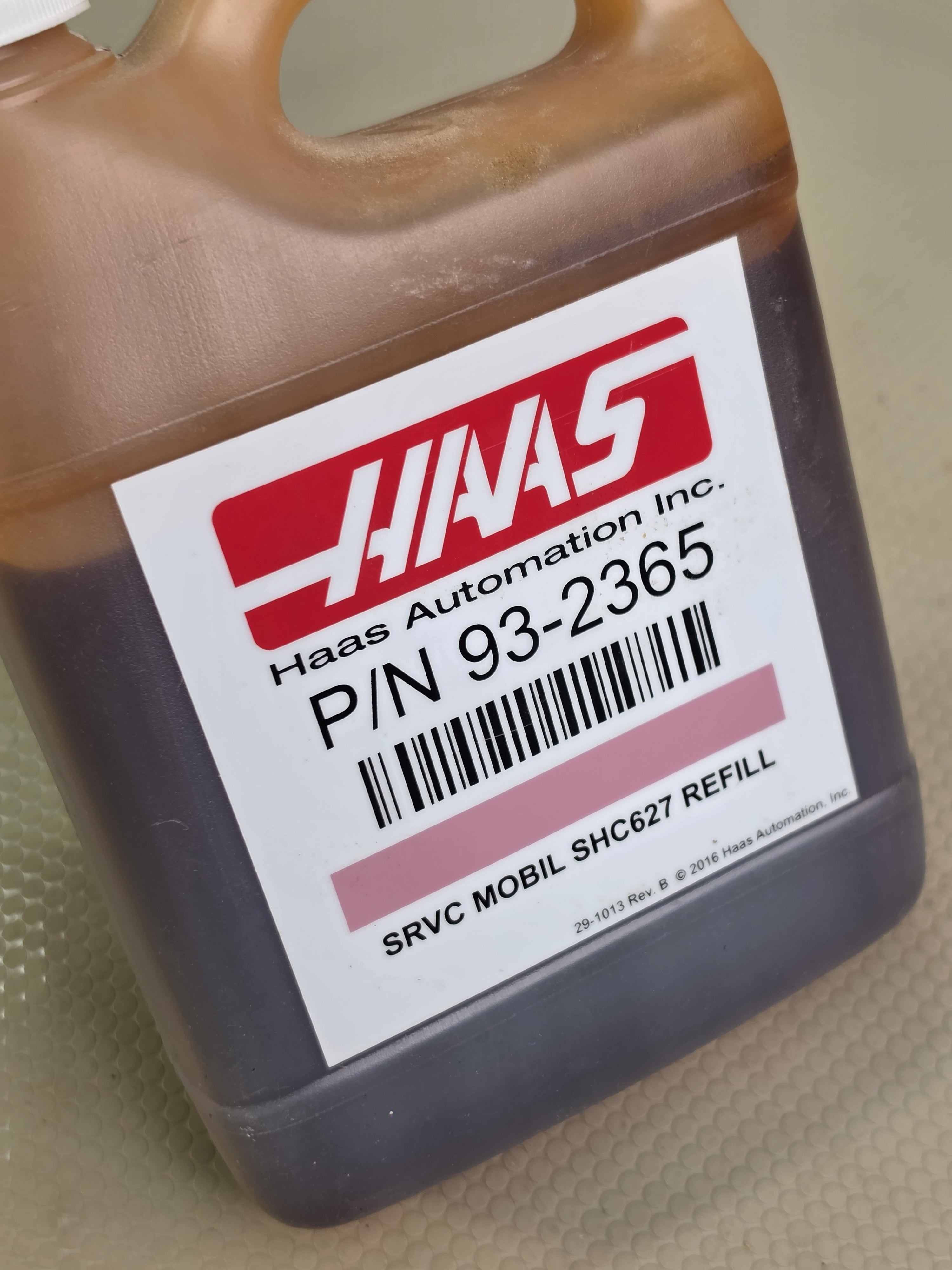 Haas 93-2365 Service Refill Mobil SHC627 Gear & Bearing Oil