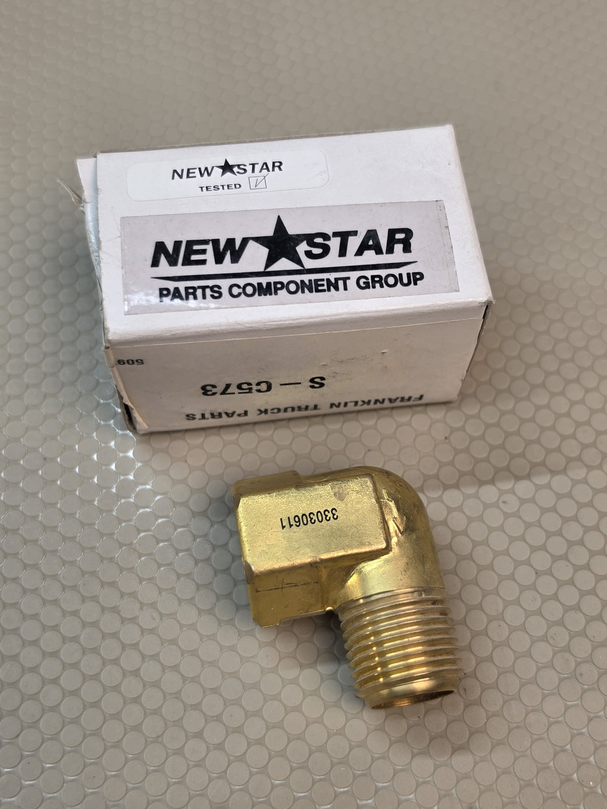New Star S-C573 Brass 90° SC-3 Single Check Valve 1/2" NPT Replaces 80037