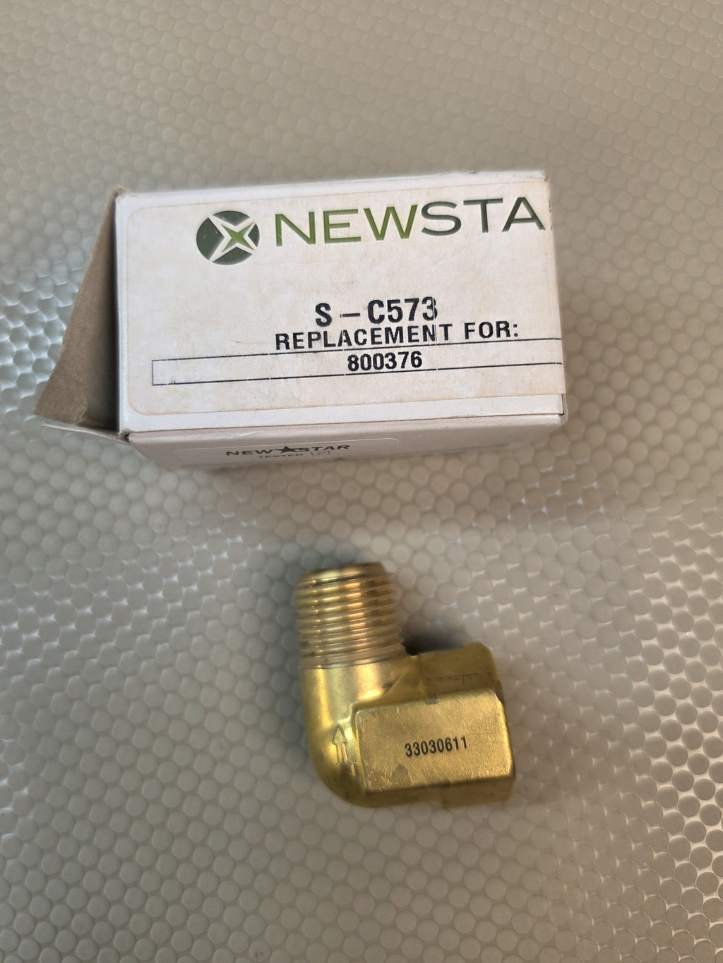 New Star S-C573 Brass 90° SC-3 Single Check Valve 1/2" NPT Replaces 80037