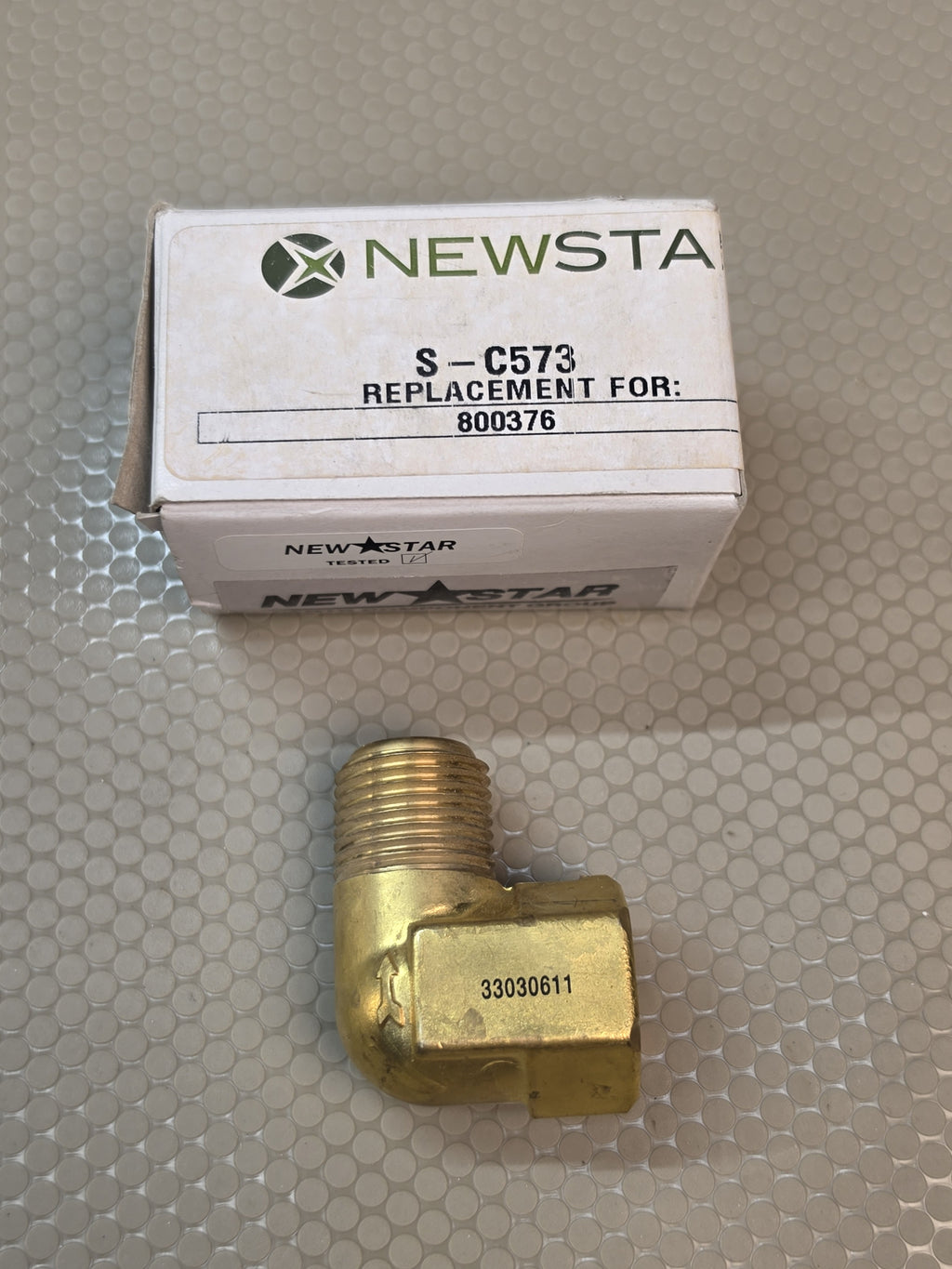 New Star S-C573 Brass 90° SC-3 Single Check Valve 1/2" NPT Replaces 80037