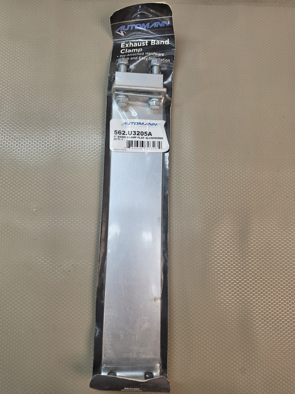 Automann 562.U3205A 5" Flat Aluminized Exhaust Band Clamp