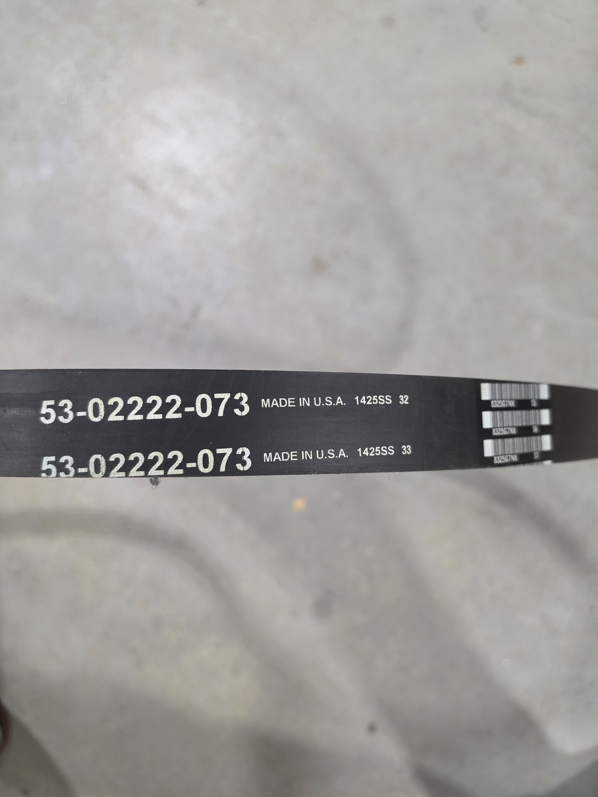 Gillig 53-02222-073 A/C Cogged Drive Belt 1425SS 8325G7NX