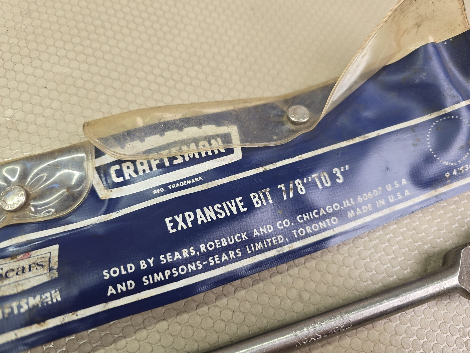 Vintage Craftsman 9 4234 Expansive Bit Adjustable Wood Boring 7/8" to 3" USA