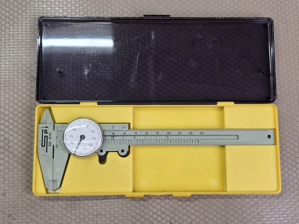 SPI 30-415 Dial Caliper 6" 150mm .001" Resolution Plastic Composite Swiss Made