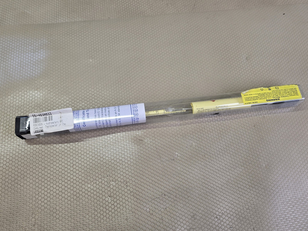 Robinson 403A033 Combined Thermohydrometer 10-30 API 0-150F 15" for Centrifuge
