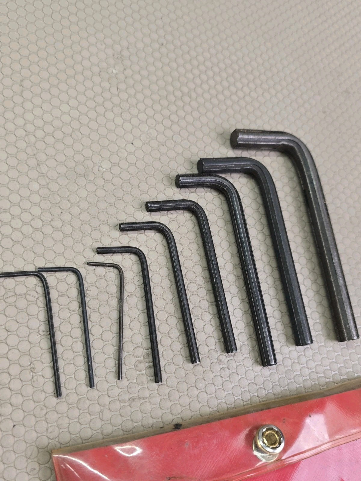 Snap-on MS-1012-KA 9-Pc Incomplete Spline HEX-Key Wrench Set USA Aviation Rare