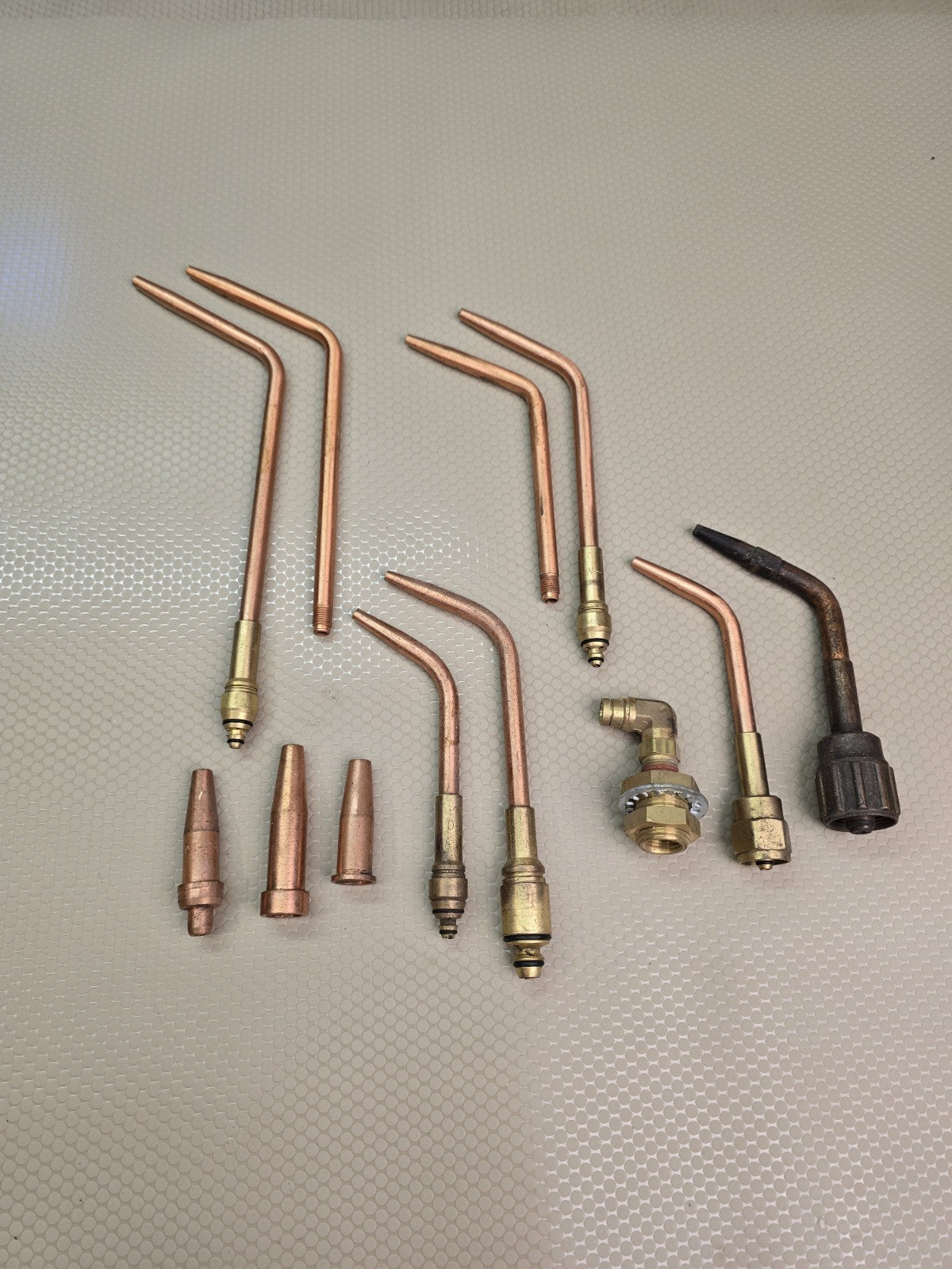 Vintage Victor 2-W-1 4-W-1 Welding Torch Lot Of Parts & Tips