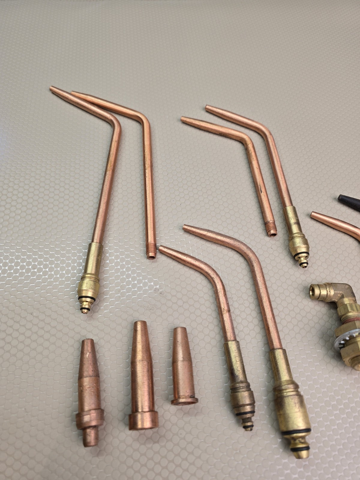 Vintage Victor 2-W-1 4-W-1 Welding Torch Lot Of Parts & Tips