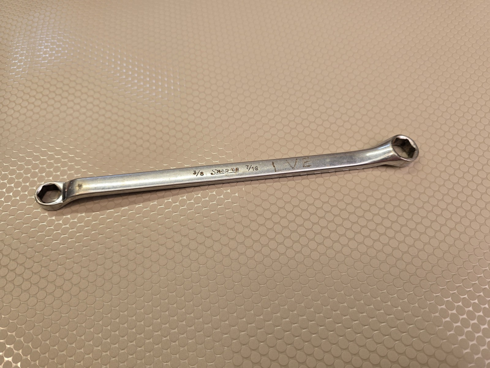 Snap-on XB1214S 3/8" x 7/16" 6 Point Offset Box End Wrench USA