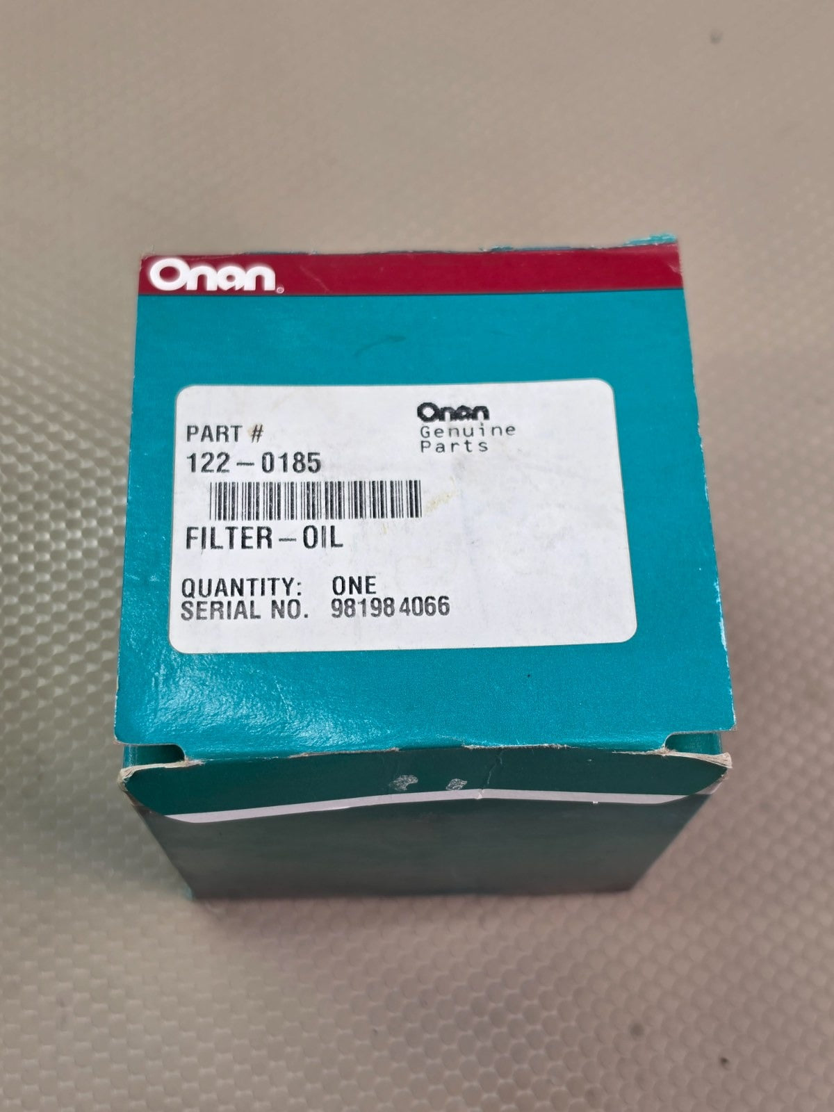 Onan 122-0185 Genuine Parts Engine Oil Filter Generator