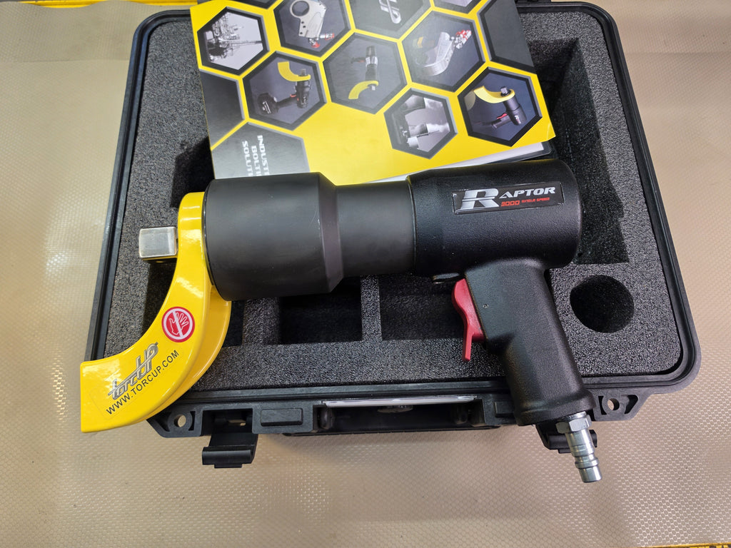 TorcUp Raptor RP3000 Pneumatic Torque Wrench 740-3000 Ft Lbs 1" Drive Case *NEW*