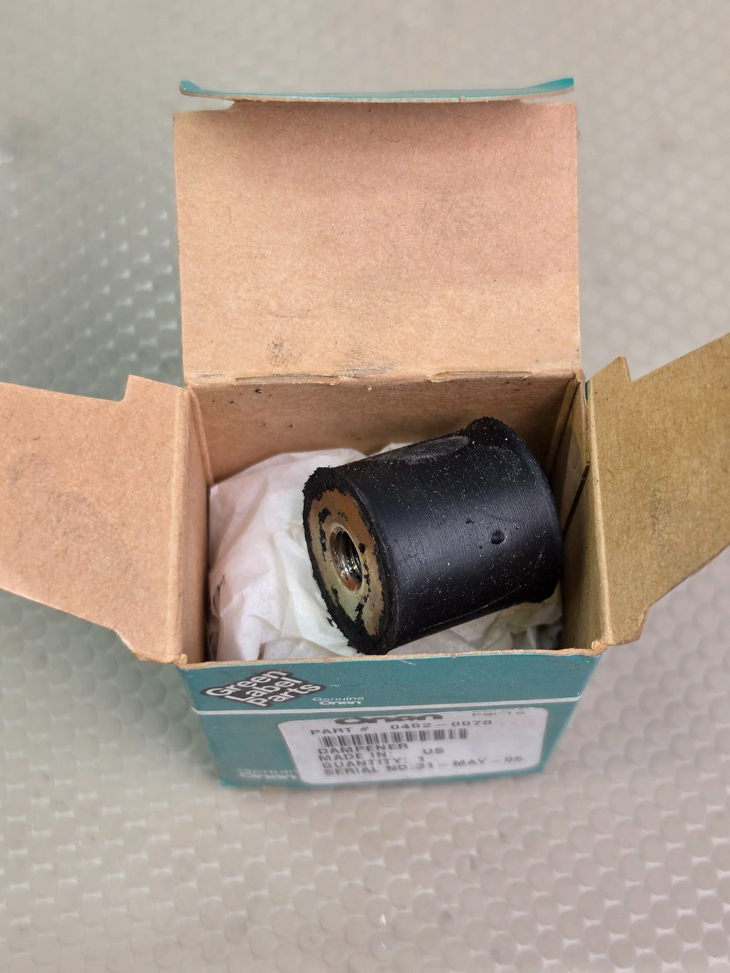 Onan 0402-0078 Vibration Dampener Generator Mount Genuine Green Label