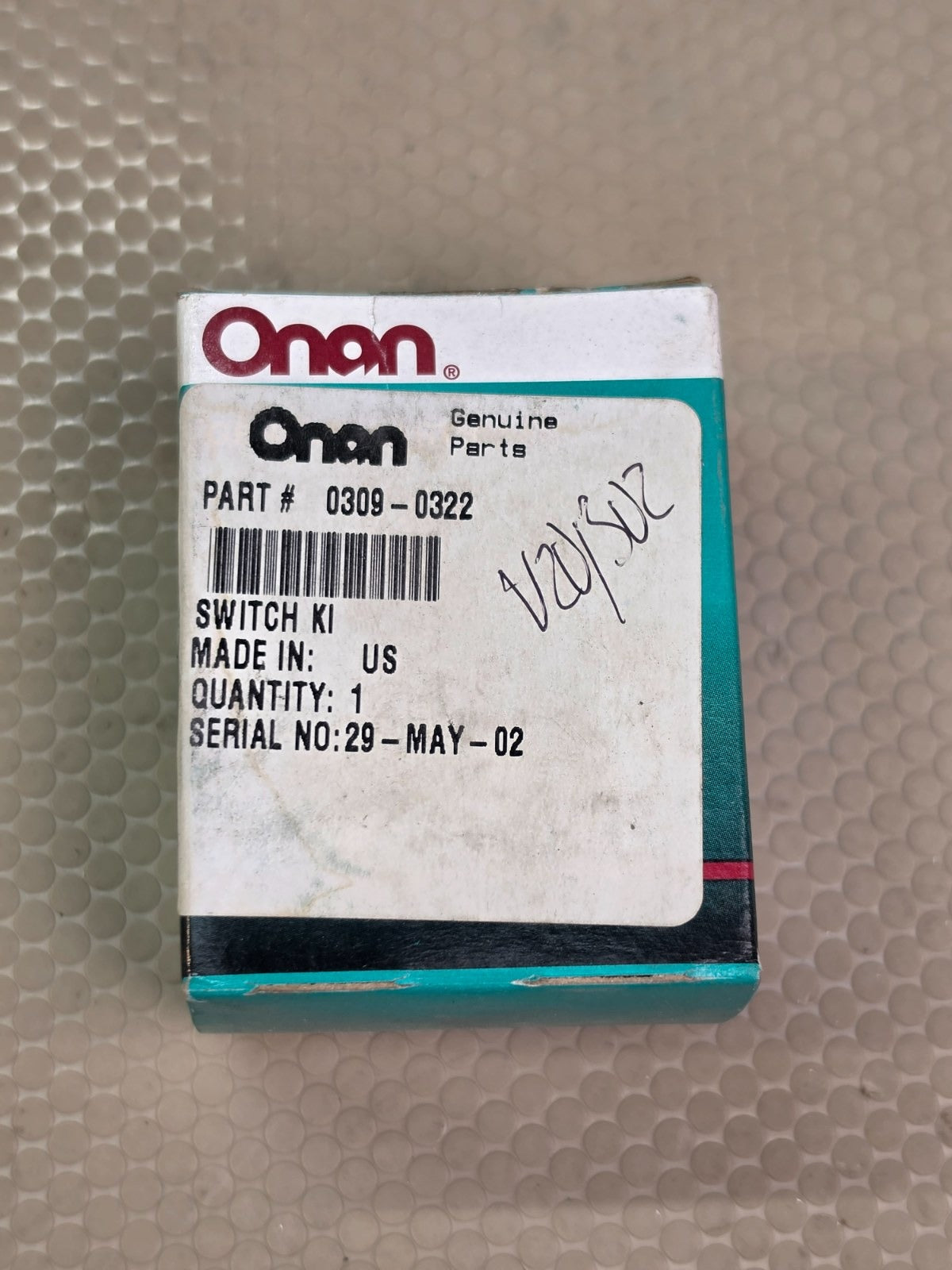 Onan 309-0322 Oil Pressure Switch Genuine NOS Generator Part