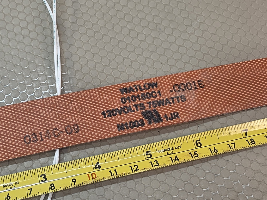 WATLOW 010150C1-0001E Flexible Strip Heater 120V 75W 15" Long