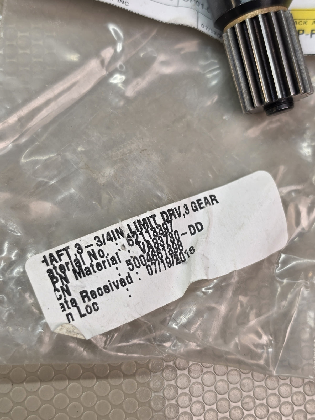 Valve Automation VA83730-DD GL Pinion Assembly Multi-Turn 3 Gear Limit Drive