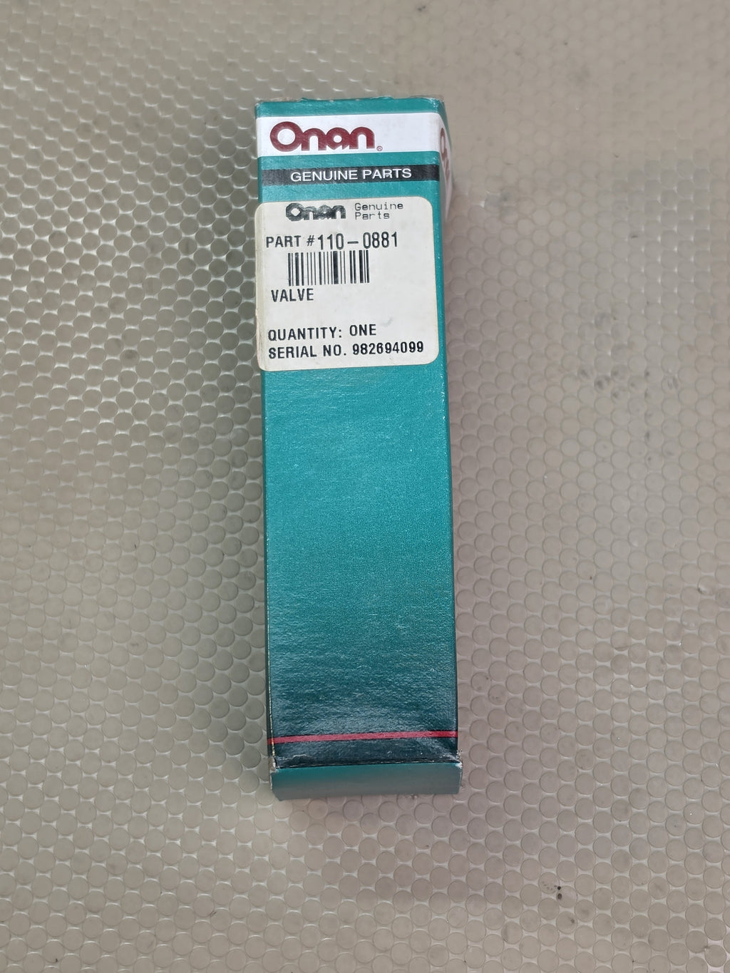 Onan 110-0881 Intake Valve Genuine Parts NOS Generator Engine