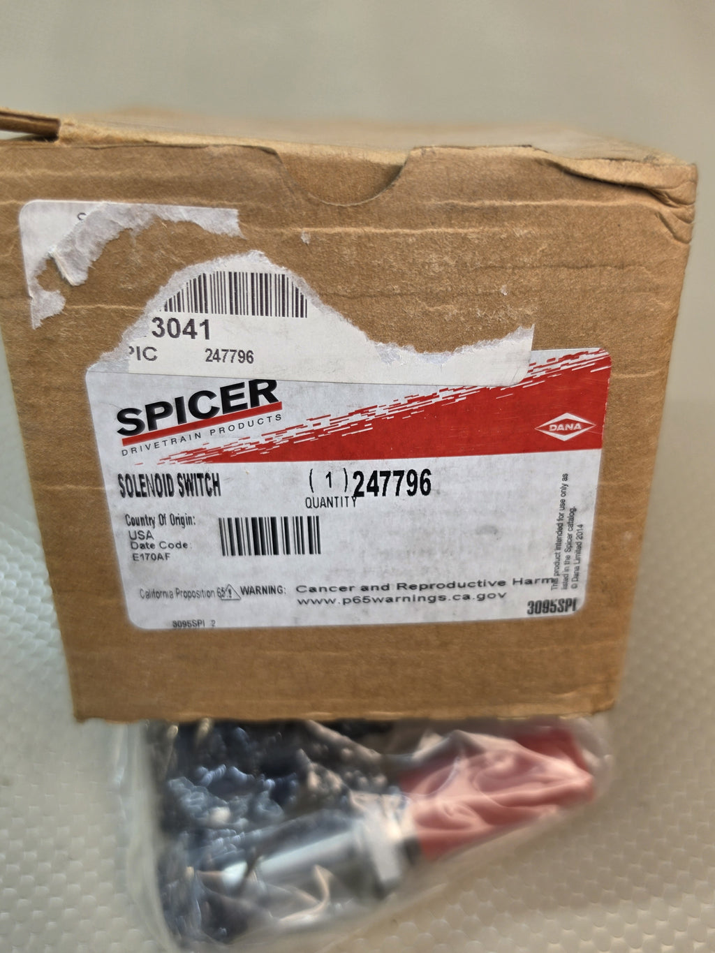 Spicer Dana 247796 Solenoid Assembly Transfer Case Off-Highway
