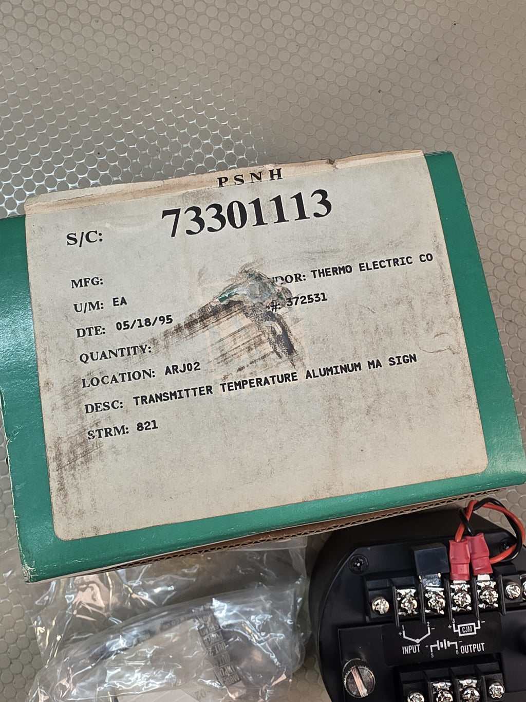M-System E2658-J thermocouple temperature transmitter 2-wire mA - NEW