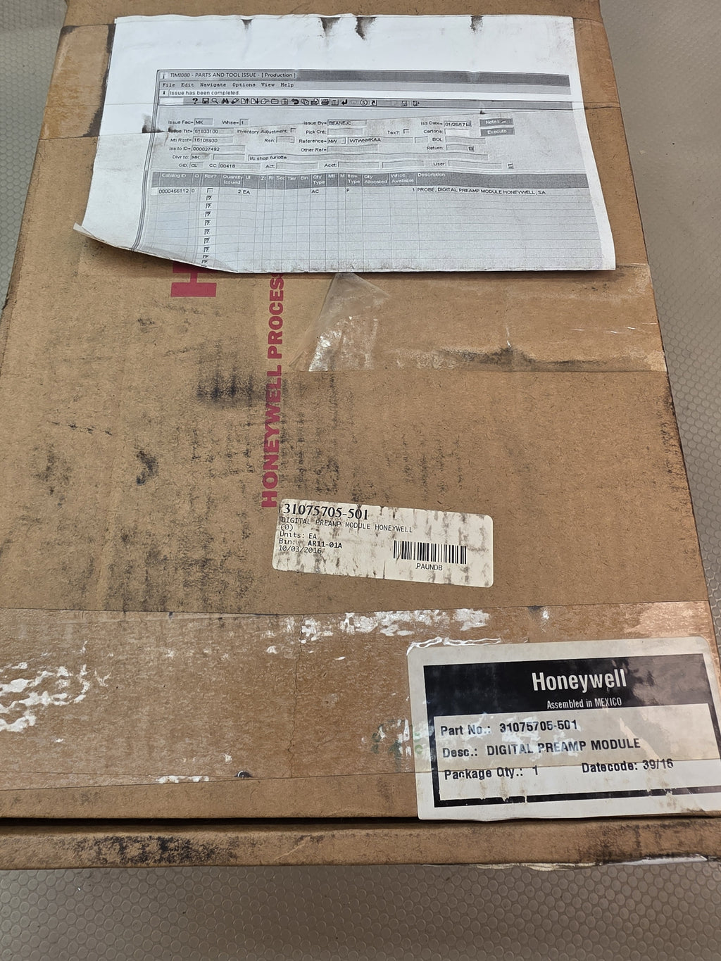Honeywell 31075705-501 Digital Preamp Module Intrinsically Safe NEMA 4 - NEW