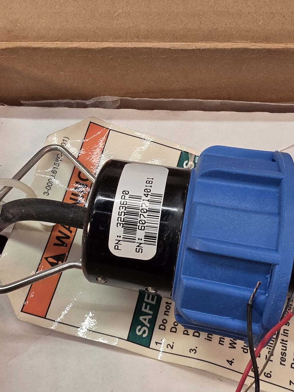 GF Signet 3-2536-P0 Rotor-X Paddlewheel Flow Sensor 198840143 1/2-4" Pipe - NEW