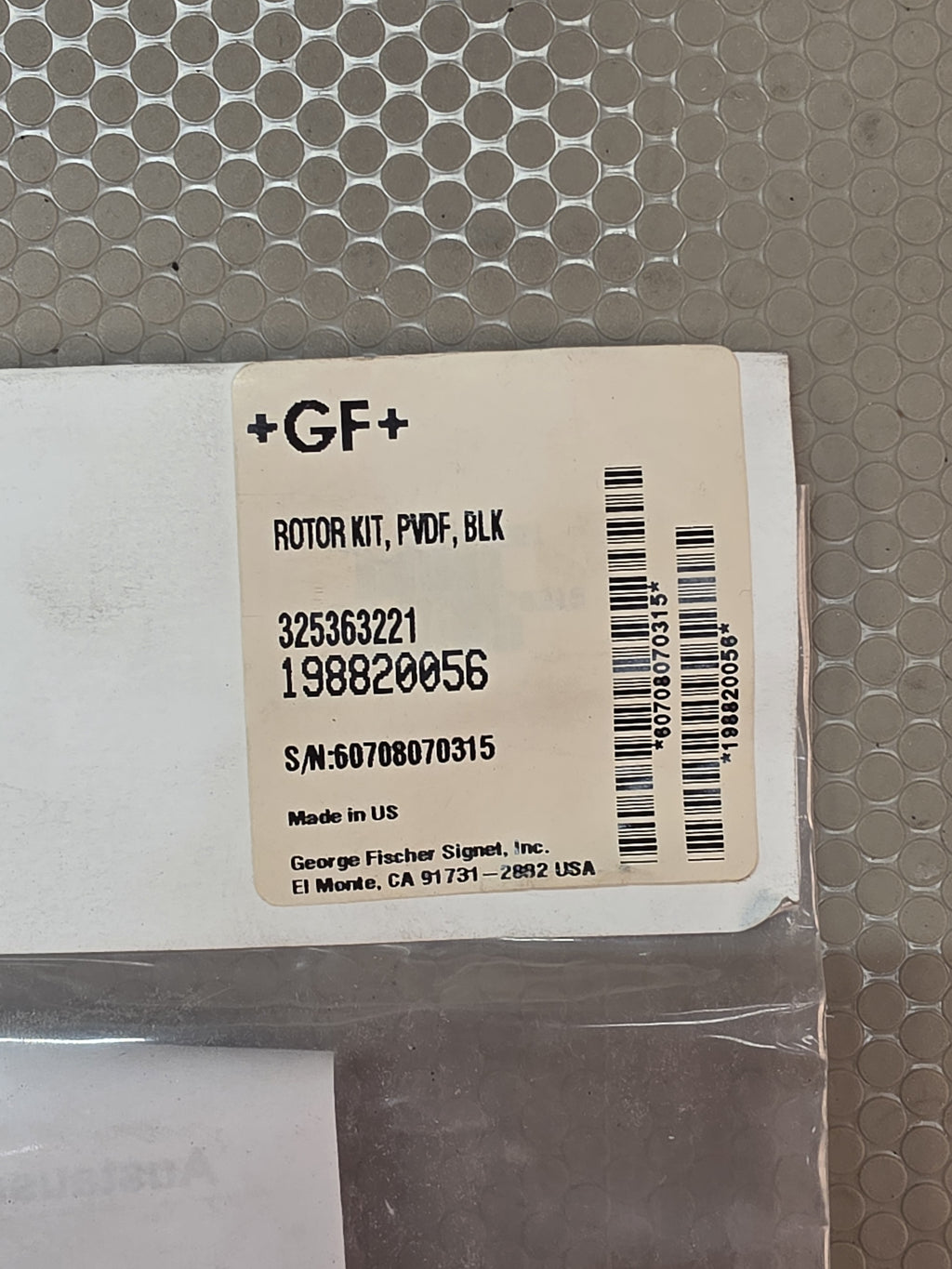 GF Signet 198820056 Rotor Kit PVDF Black Flow Sensor Replacement NEW