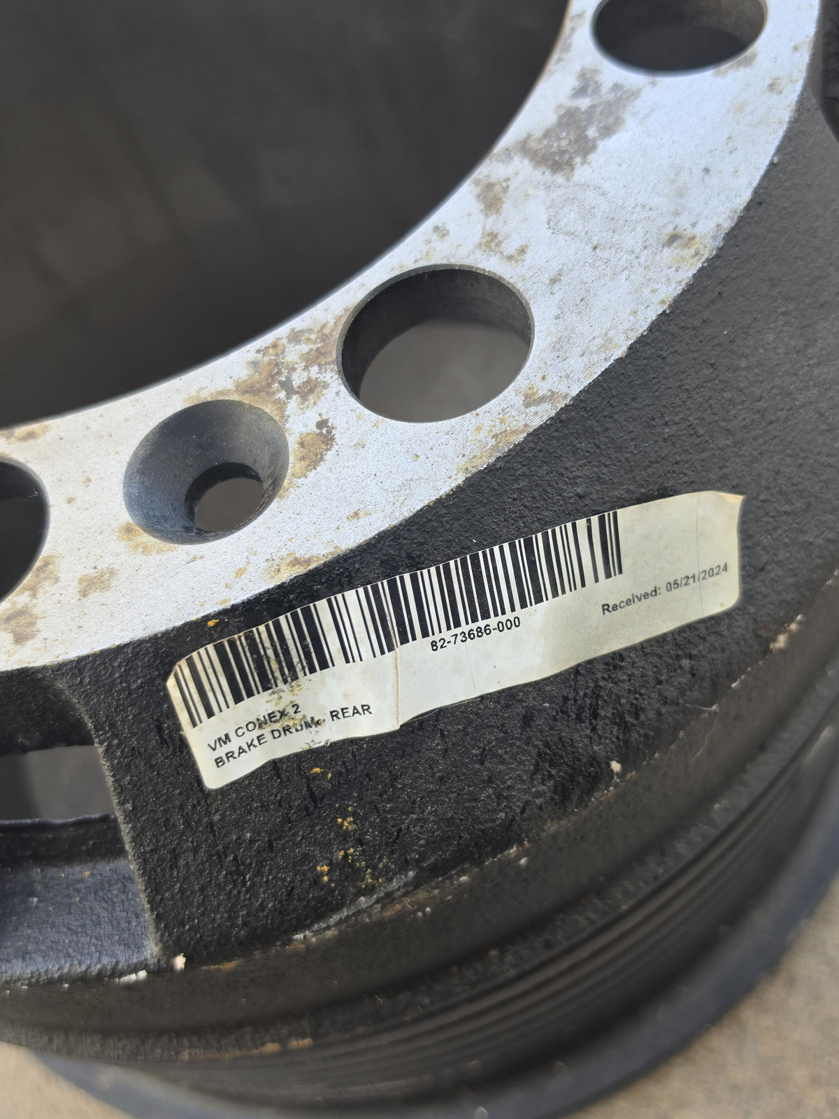 Meritor 85123790002 Rear Brake Drum 14.5x10 Outboard 10 Hole Transit 82-73686