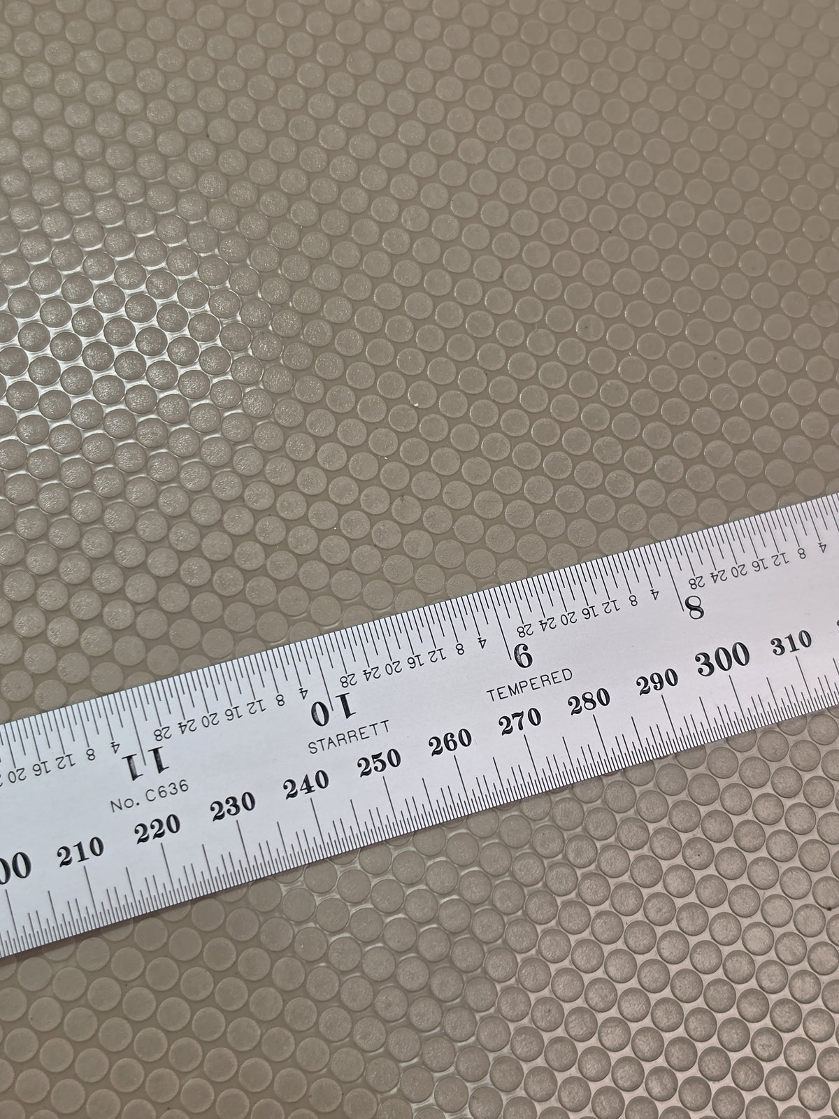 Starrett C636-500 Spring-Tempered Chrome Steel Rule 500mm EDP 52636 - NEW