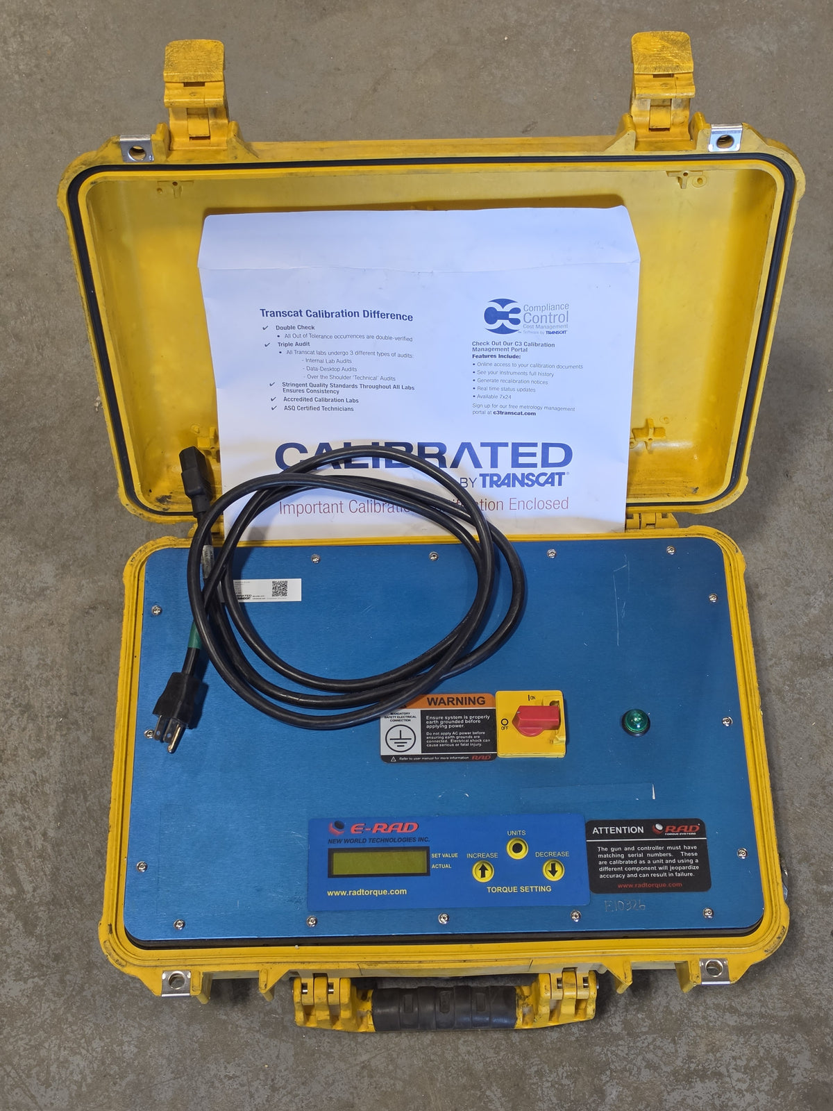 E-RAD 3000 Electric Torque Control Box Controller 120V Calibrated