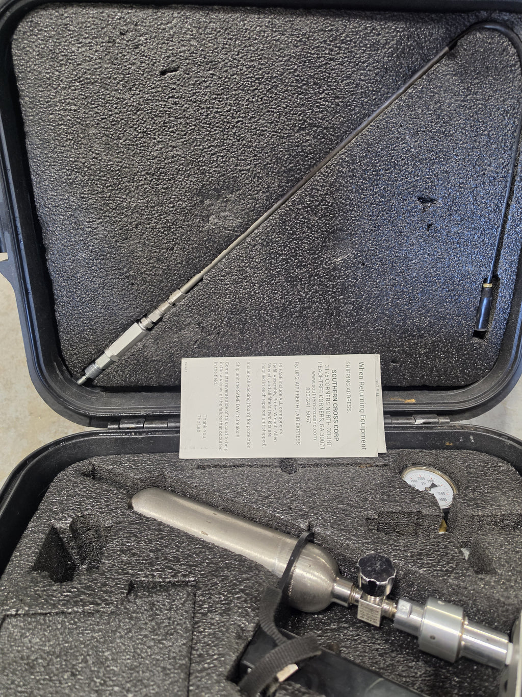 Southern Cross Flame Pack 400 FID Hydrocarbon Gas Leak Detector Kit w/ Case
