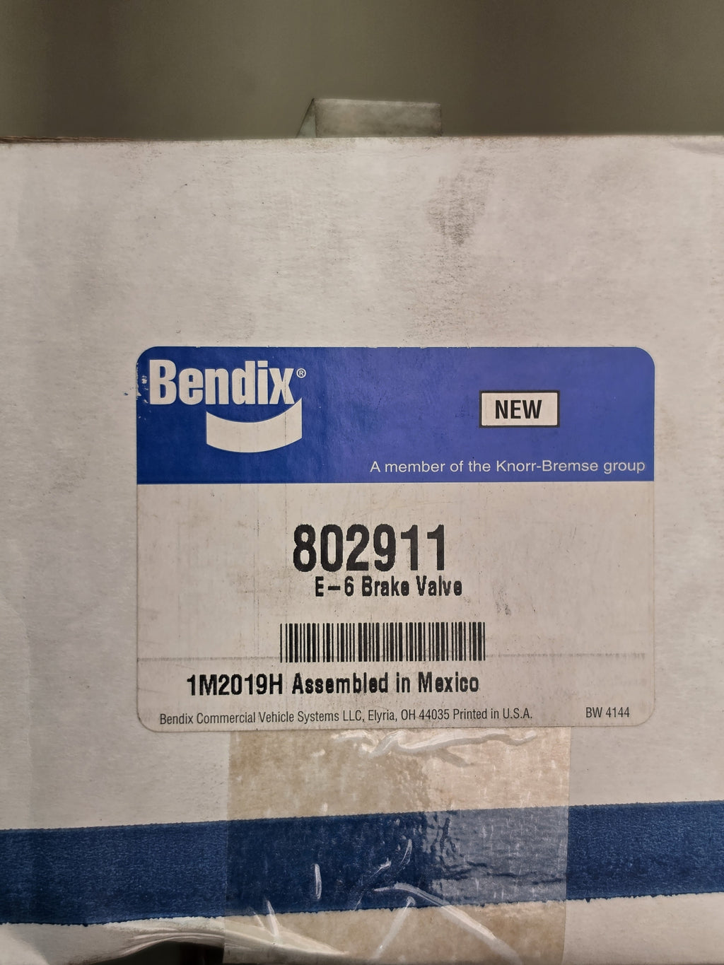 Bendix 802911 E-6 Brake Valve PACCAR 802911BXW Commercial Truck Air Brake NEW