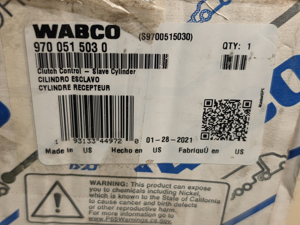 WABCO 970 051 503 0 Clutch Servo Slave Cylinder Mercedes Actros Axor NEW