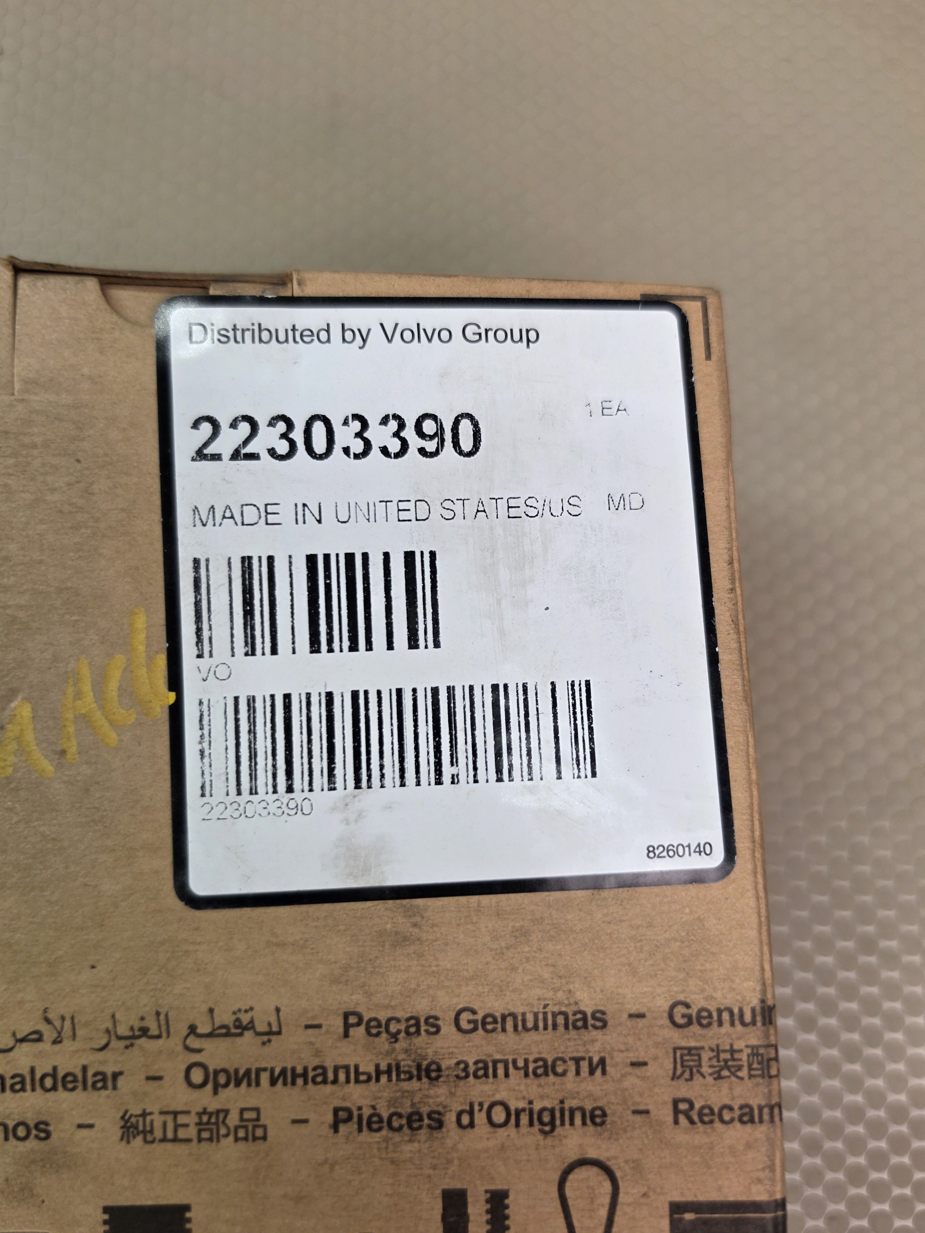 Volvo Mack OEM 22303390 Inlet NOx Sensor Pre SCR Continental 5WK97307