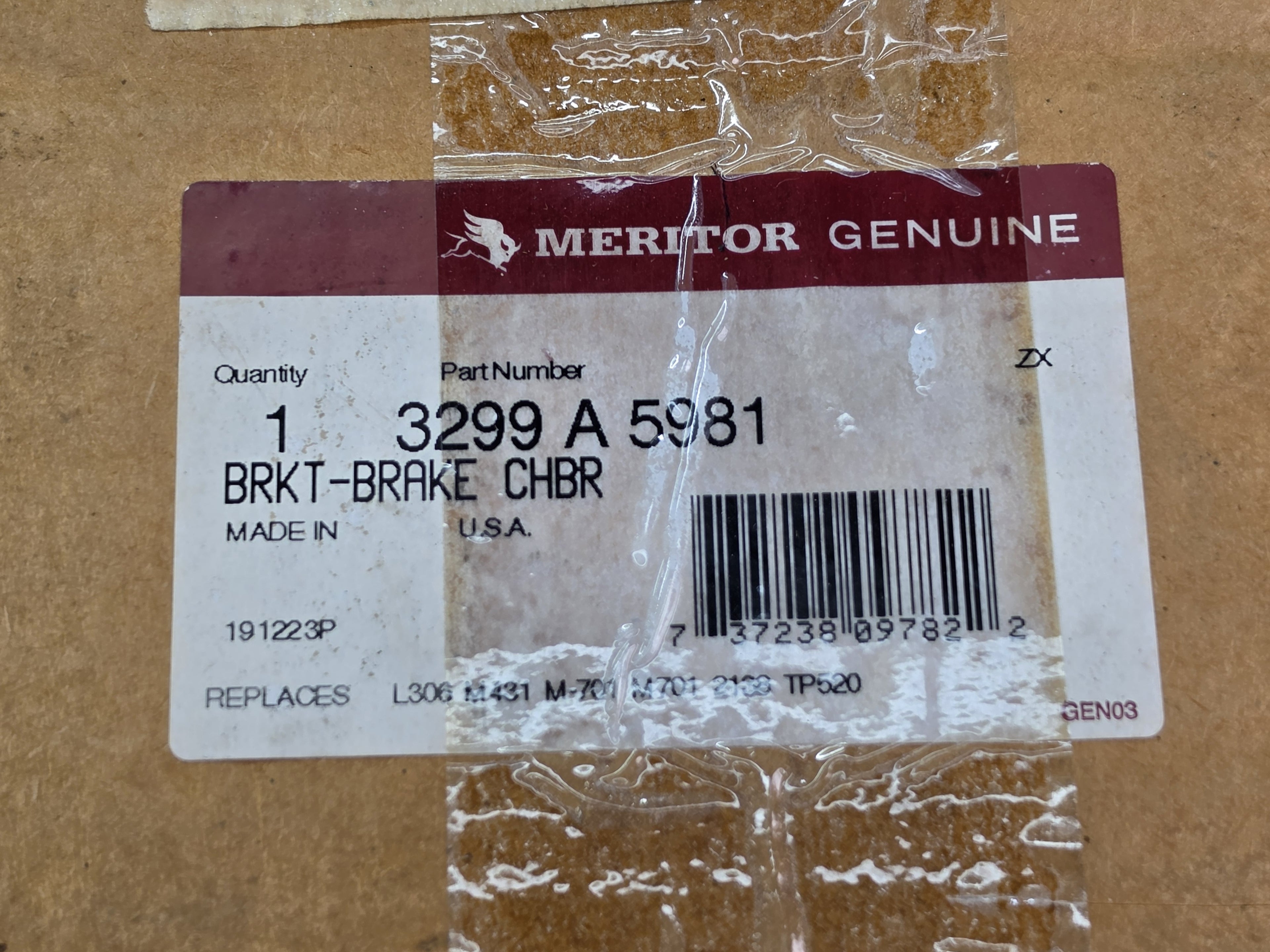 Meritor 3299 A 5981 Genuine Brake Chamber Bracket BRKT-BRAKE CHBR USA