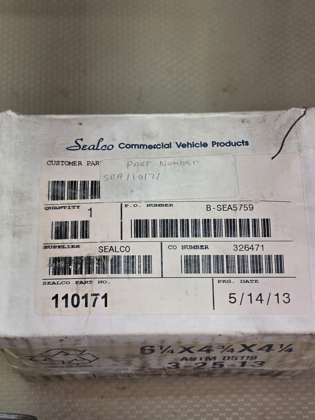 Sealco 110171 Relay Emergency Valve Commercial Vehicle Air Brake NOS