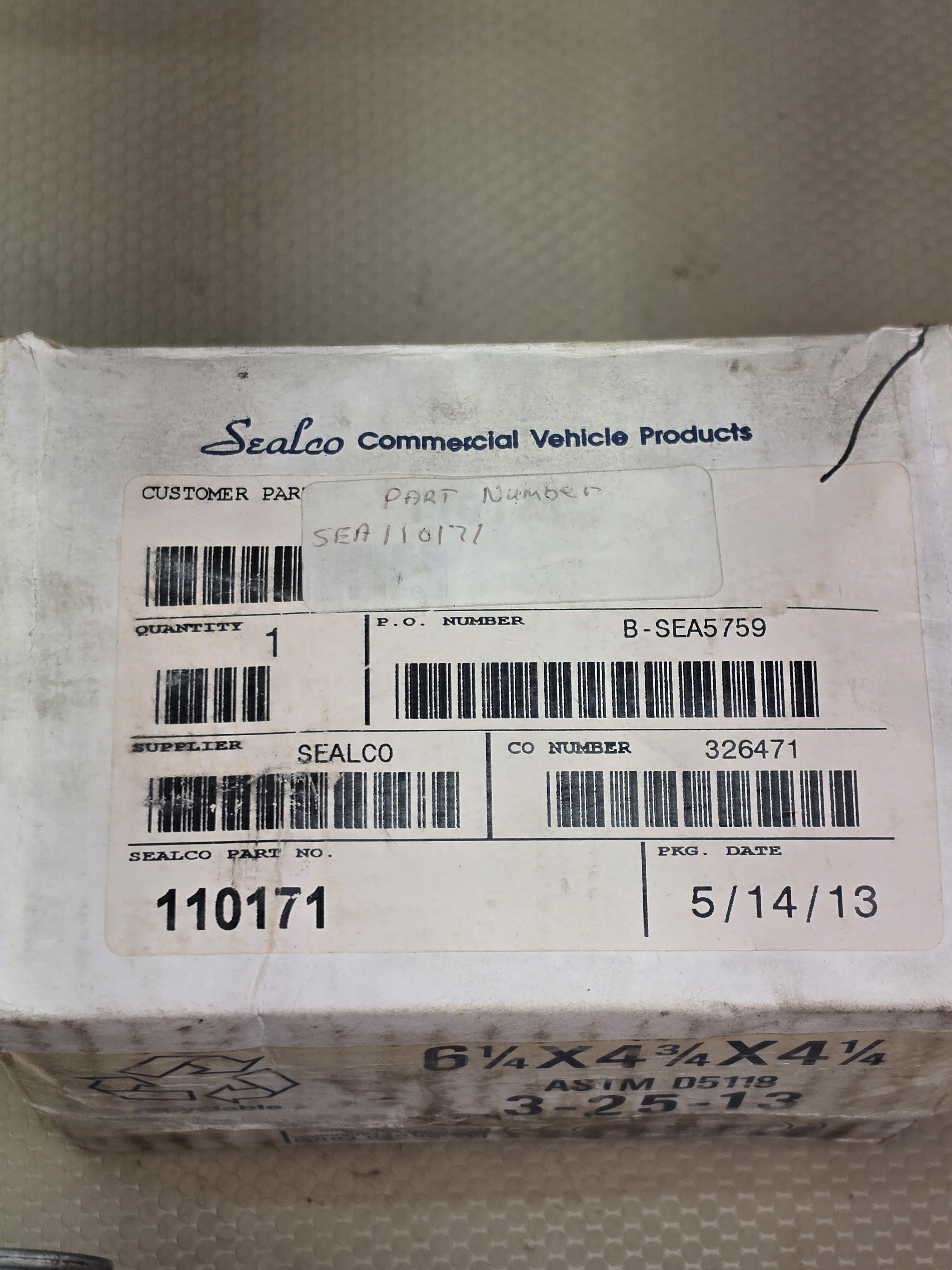 Sealco 110171 Relay Emergency Valve Commercial Vehicle Air Brake NOS