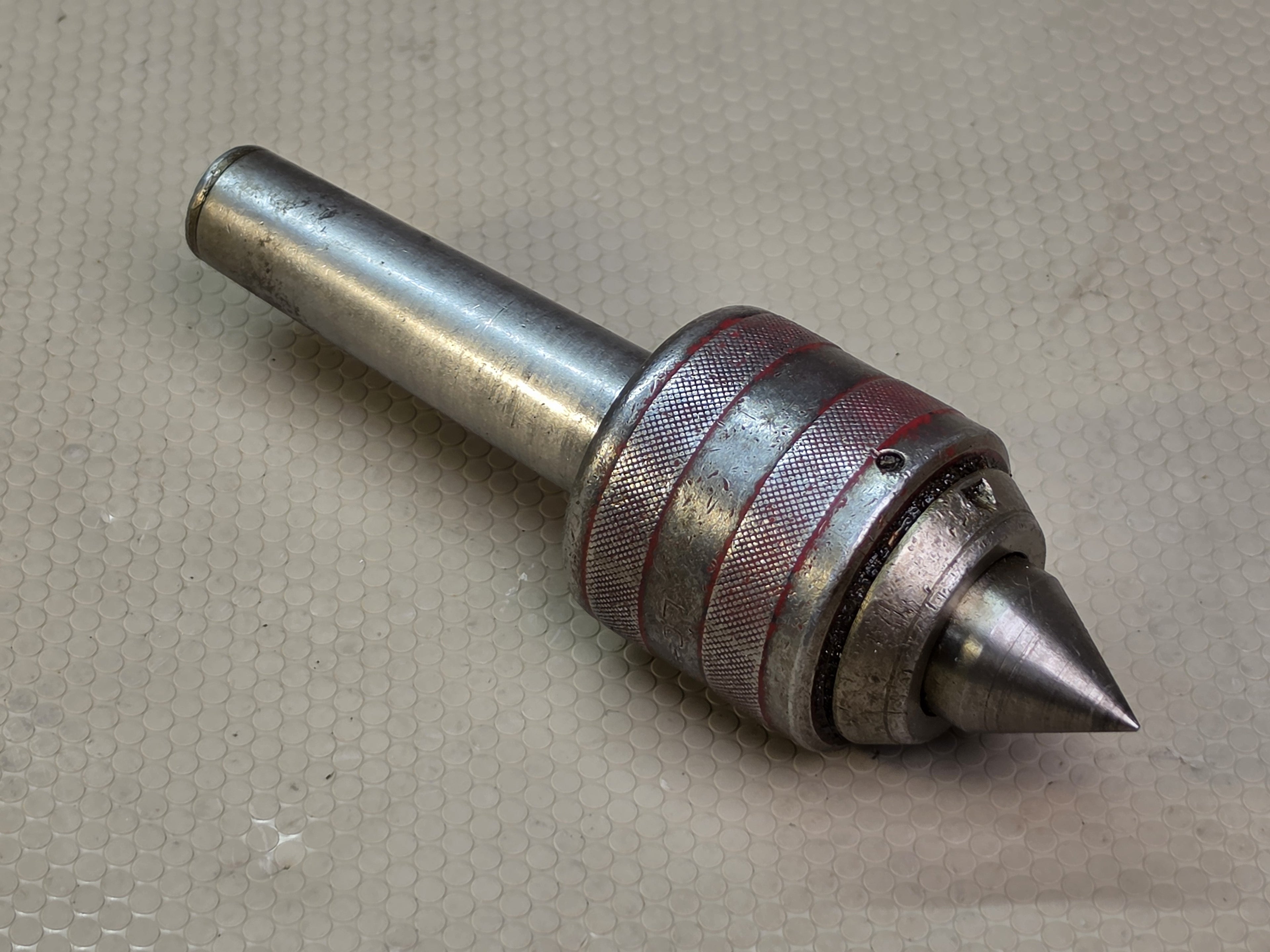 Knurled Revolving Live Center Lathe Tailstock Morse Taper Shank Tool