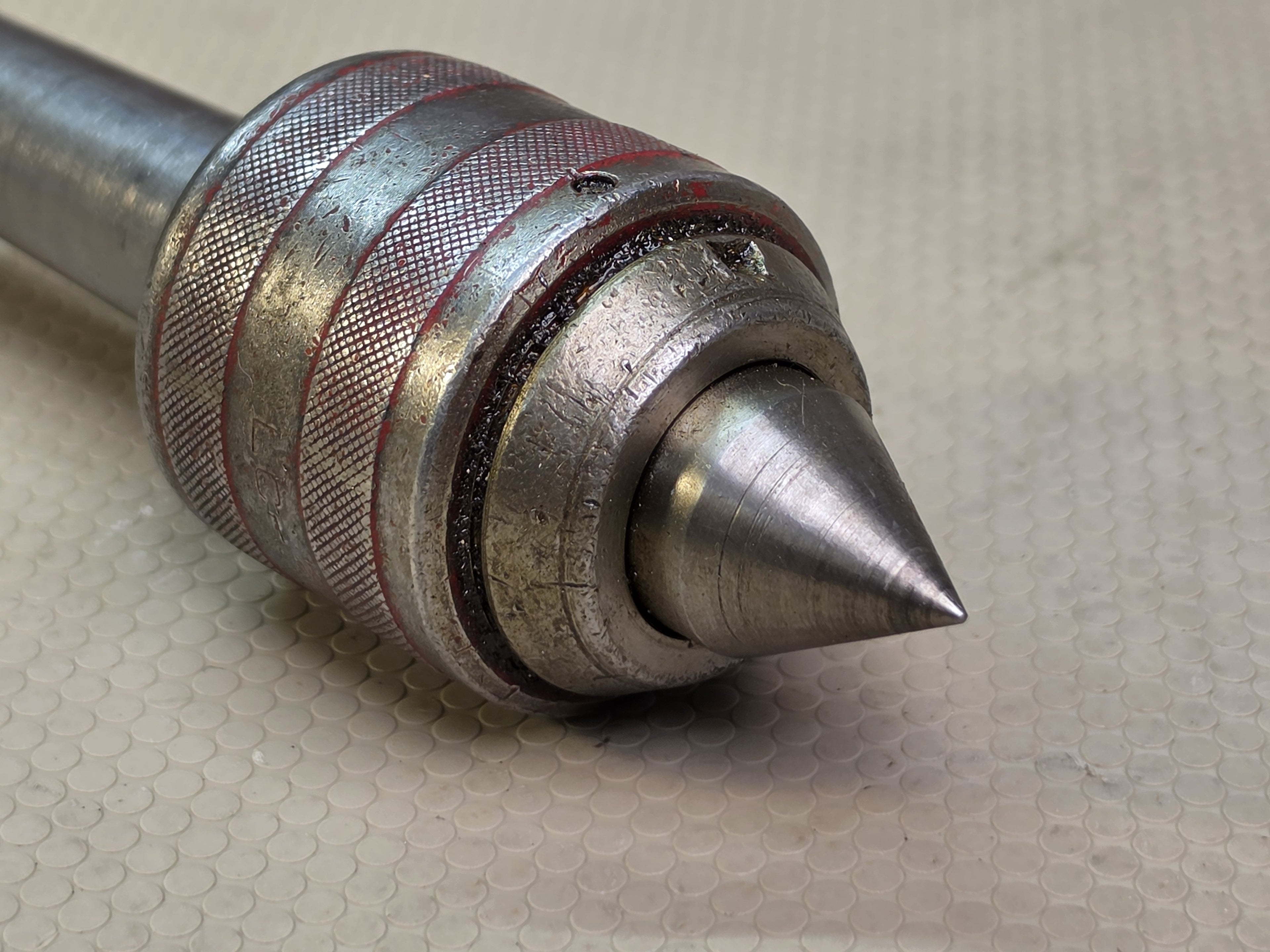 Knurled Revolving Live Center Lathe Tailstock Morse Taper Shank Tool