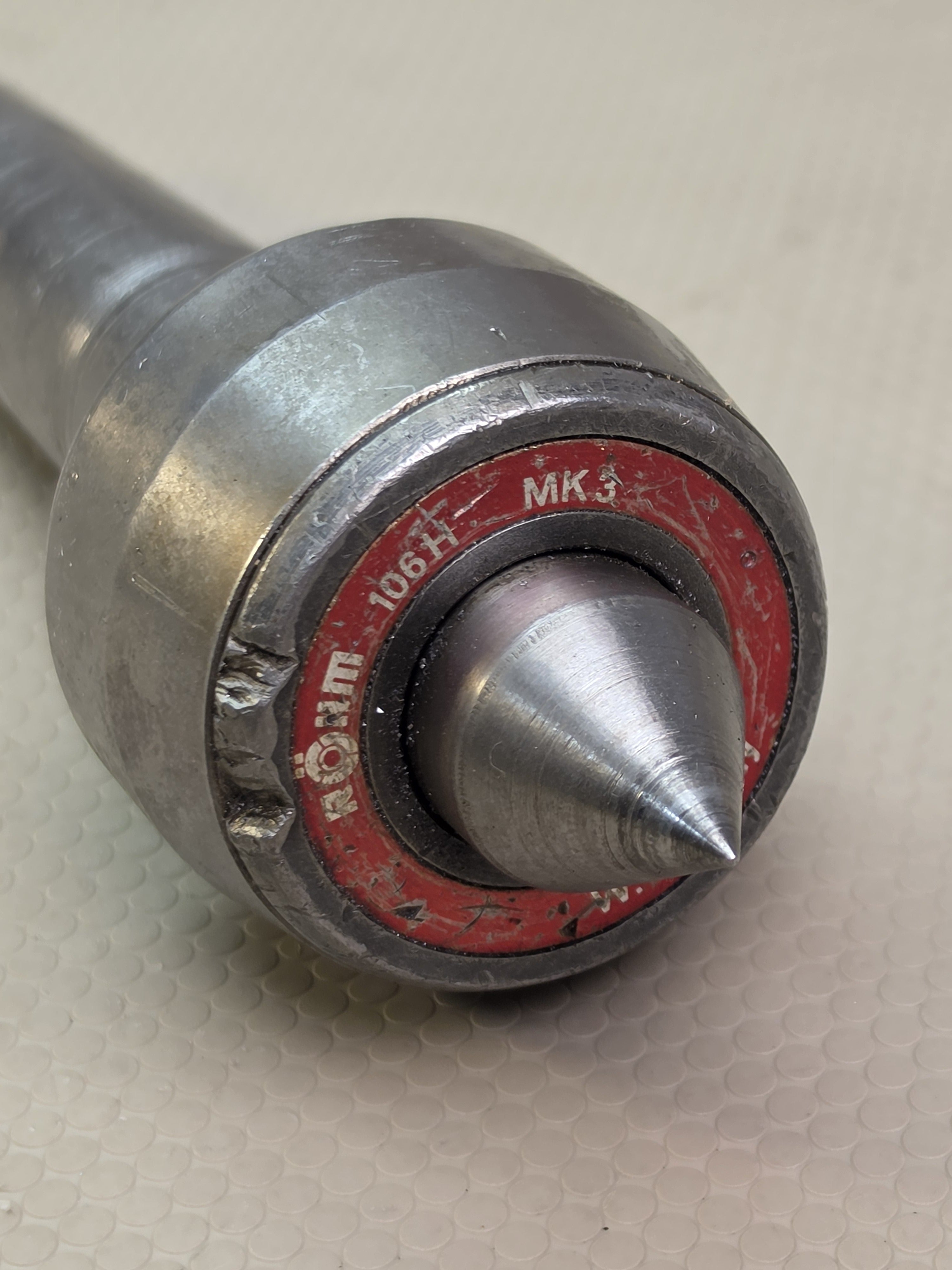 ROHM 106 H Live Center MK3 Morse Taper 3 Lathe Tailstock Tool