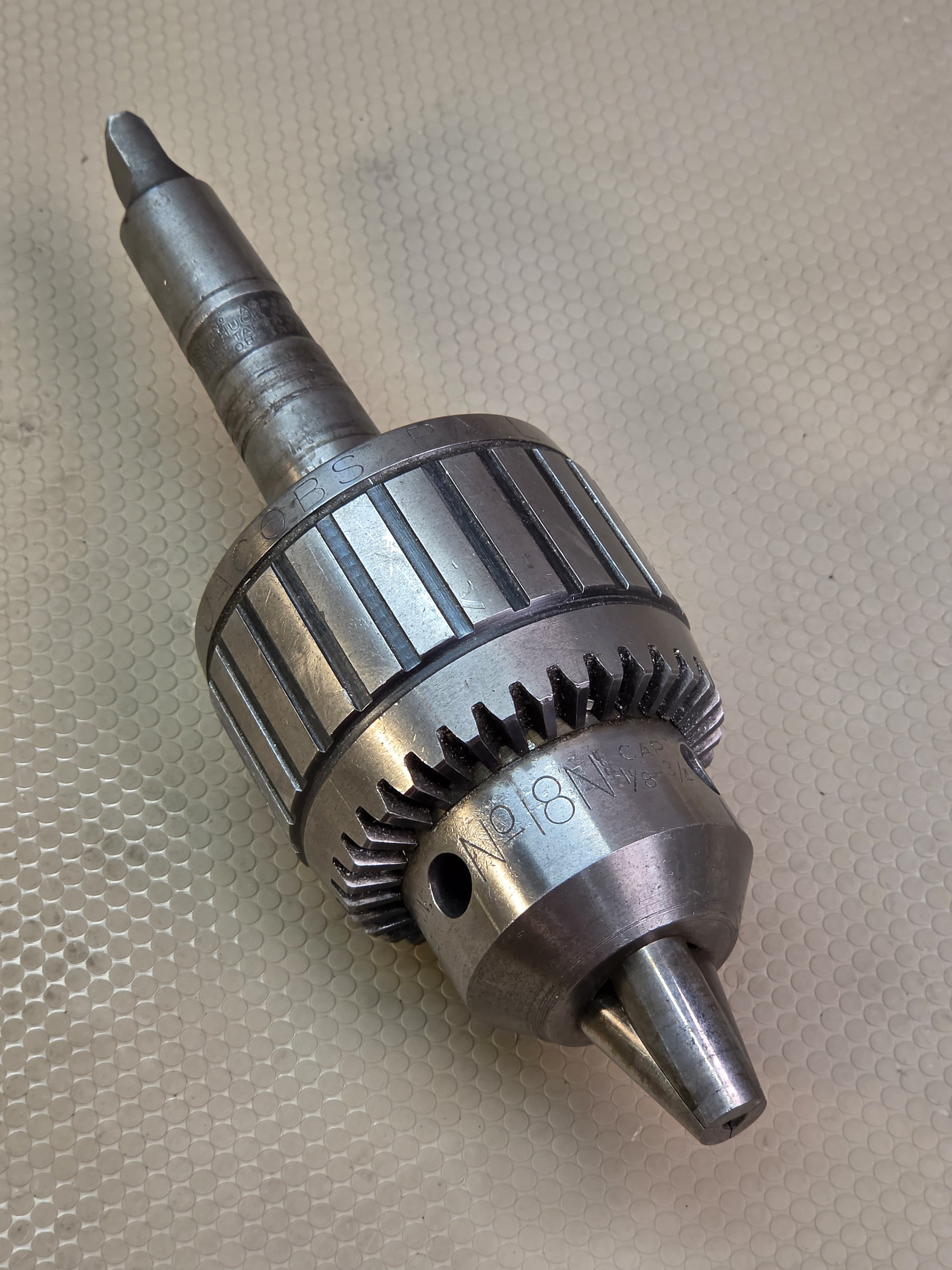 Jacobs 18N Super Chuck Heavy Duty Ball Bearing Drill Chuck 3/4" Capacity