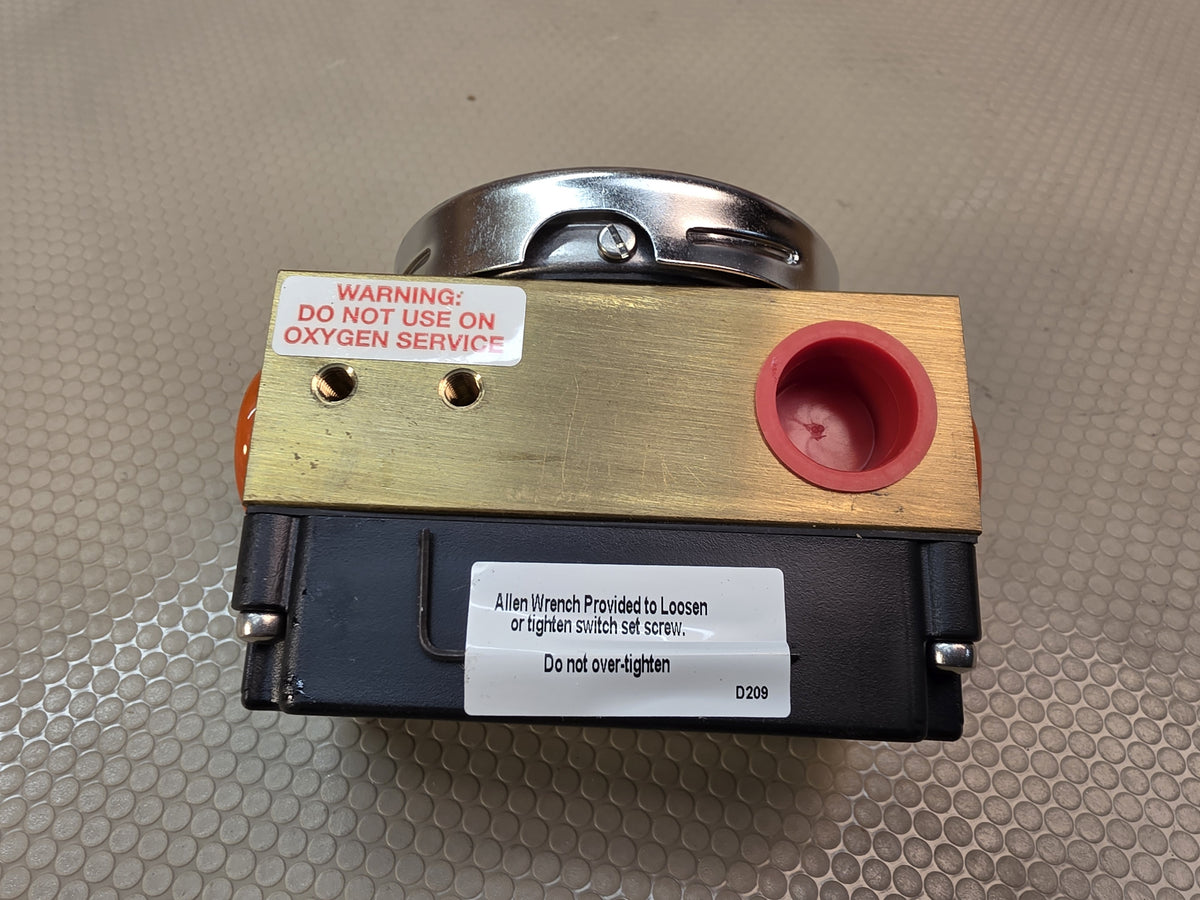 Orange Research 1203PGS-1E-2.5B-C Differential Pressure Gauge Switch 0-50 PSID
