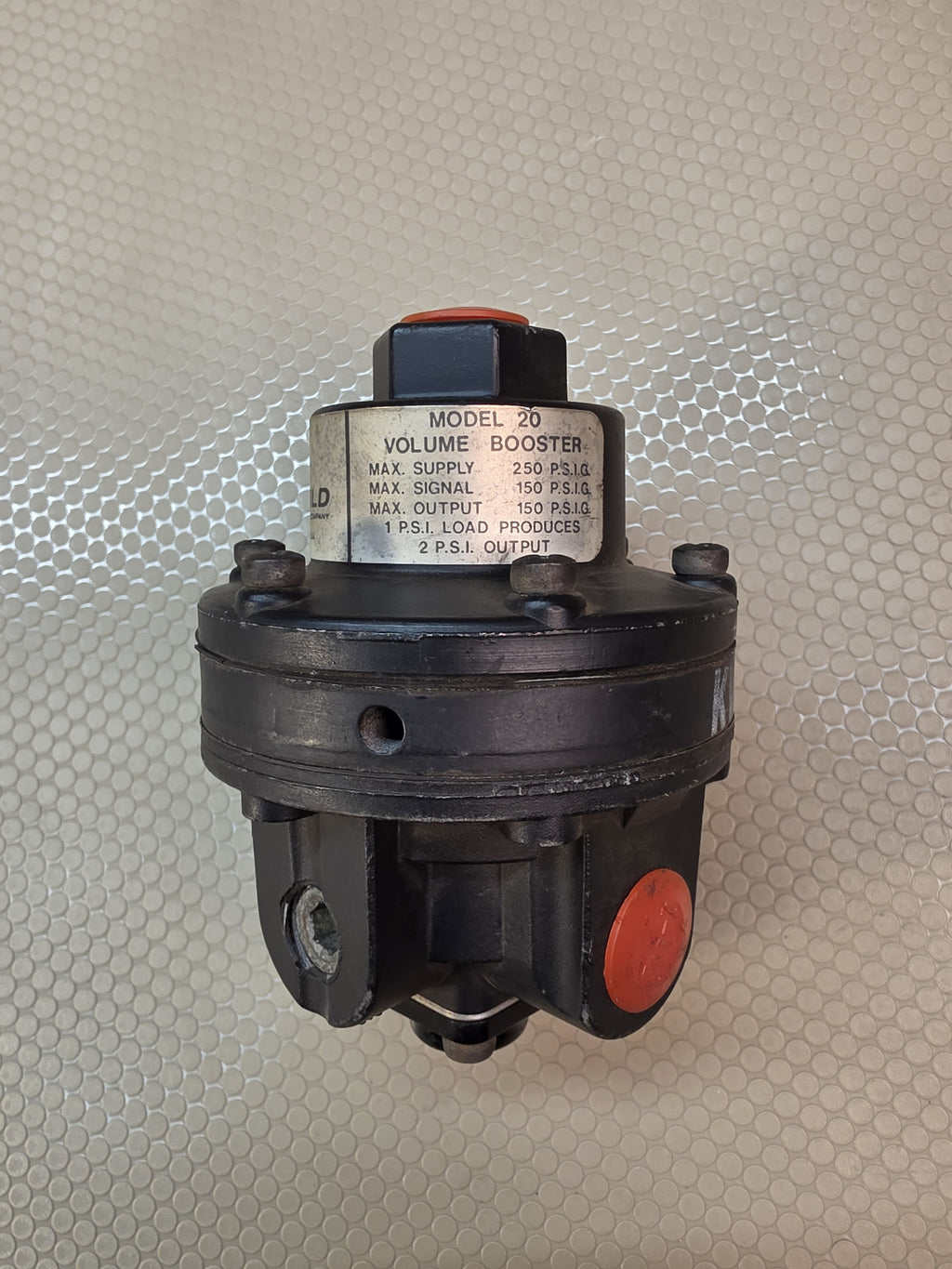 Fairchild Model 20 Volume Booster 250 PSI Max Supply Pneumatic Industrial