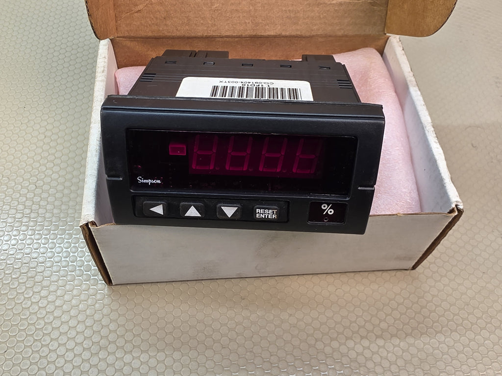 Simpson 1FD10 Digital Process Meter DC Milliamps Input Relay Output 120VAC