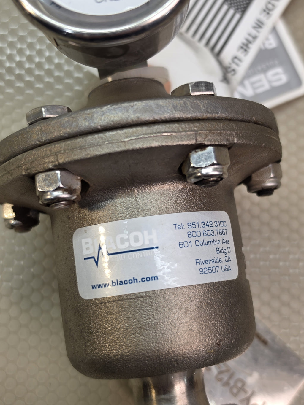 BLACOH CTS1170TF Sentry Pulsation Dampener 1/2in 150# Flange 275PSI SS