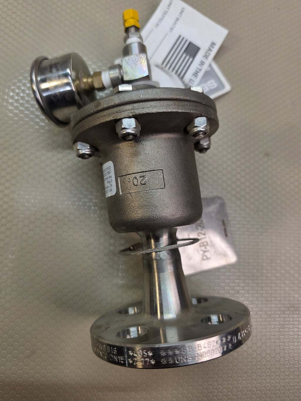 BLACOH CTS1170TF Sentry Pulsation Dampener 1/2in 150# Flange 275PSI SS